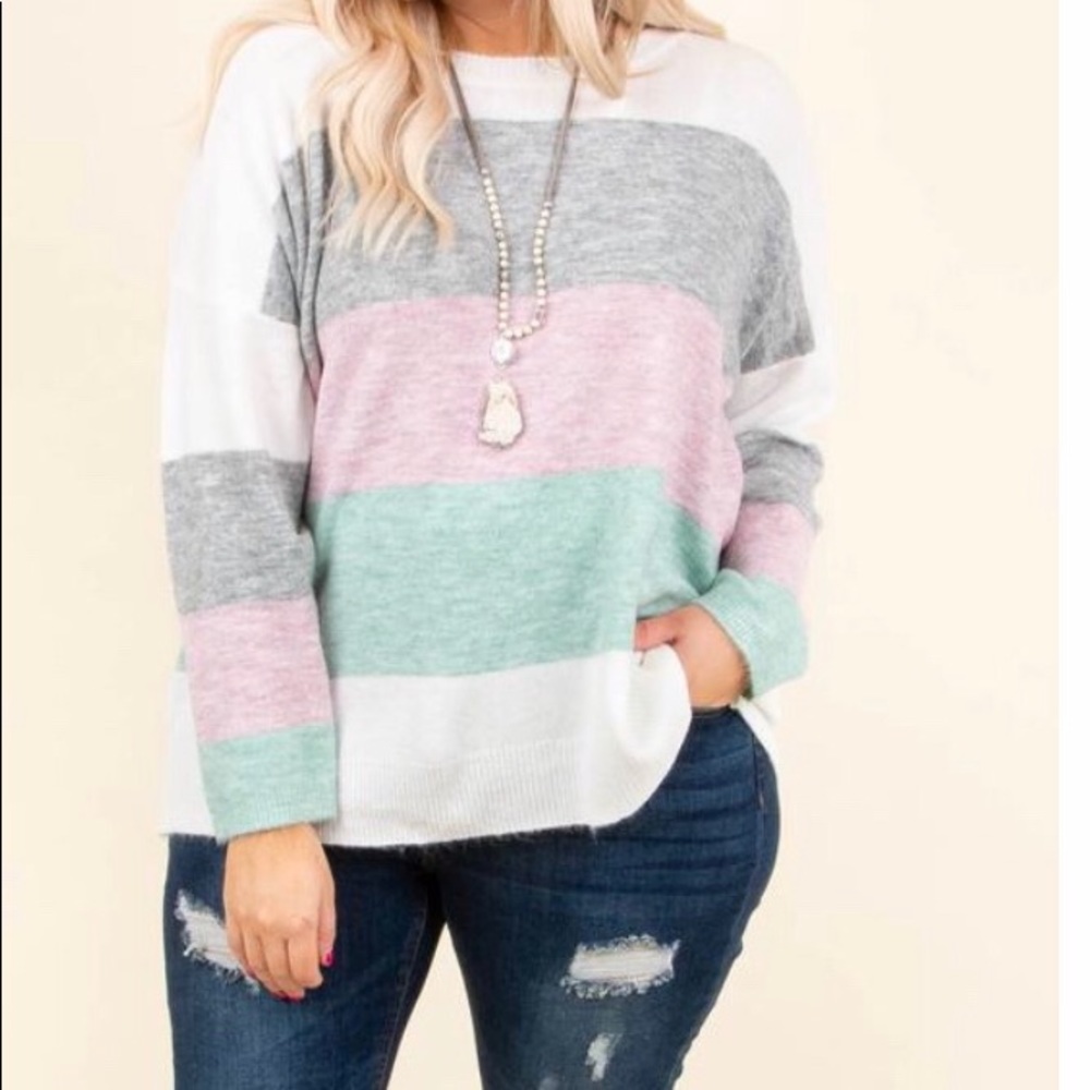 Chic Soul let’s kick it gray sweater